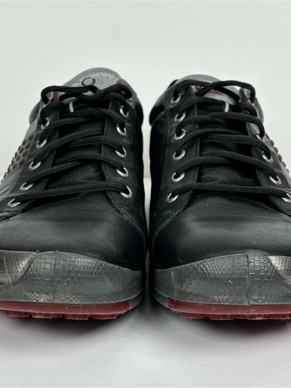 ECCO Biom Hybrid 2 Hydromax 46 Yak Black Leather Spikeless Golf Shoe Mens 12